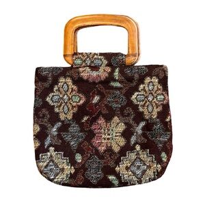 Tapestry Purse Handbag Clutch Bag